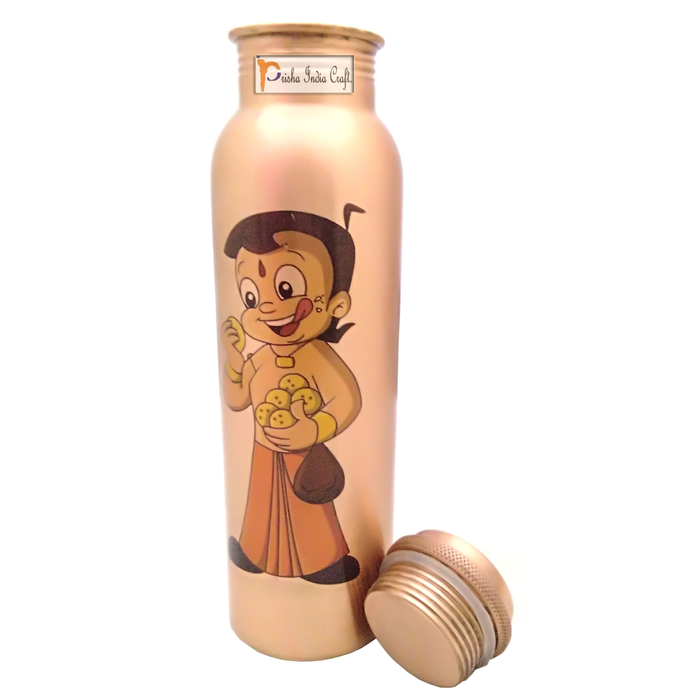 Buy Online Prisha India Craft Digital Printed Pure Copper Water Bottle Kids  School Water Bottle ??? Micke -  995070